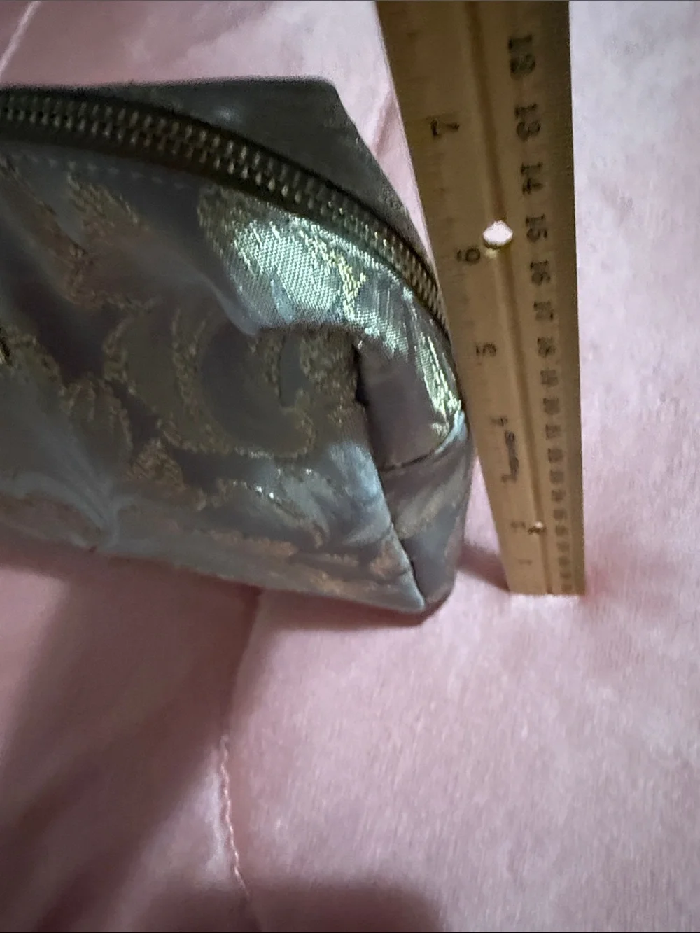 Vince Camuto Metallic Floral Jacquard Pouch